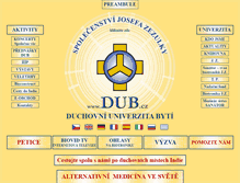 Tablet Screenshot of dub.cz